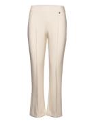 Sarah Glow Pant Bottoms Trousers Flared Cream MOS MOSH