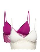 Light Padded Crystal-2Pp Bralette Lingerie Bras & Tops Soft Bras Brale...