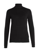 Vijeneve Rollneck L/S Knit Top - Noos Tops Knitwear Turtleneck Black V...