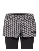 Adidas X Marimekko Run Icons 3 Bar Logo 2-In-1 Running Shorts Sport Sh...