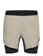 Hiit Hr 2N1 Sho Sport Shorts Sport Shorts Beige Adidas Performance