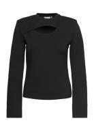 Ankagz Blouse Tops T-shirts & Tops Long-sleeved Black Gestuz