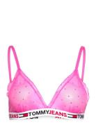 Unlined Triangle Lingerie Bras & Tops Soft Bras Bralette Pink Tommy Hi...