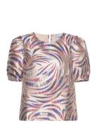 Noria Bluse Tops Blouses Short-sleeved Multi/patterned Minus