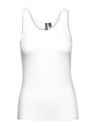 Pcsirene Tank Top Jrs Noos Tops T-shirts & Tops Sleeveless White Piece...