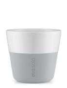 2 Lungo-Krus Marble Grey Home Tableware Cups & Mugs Coffee Cups Grey E...