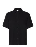 Slfviva- Marita Ss Shirt B Tops Shirts Short-sleeved Black Selected Fe...