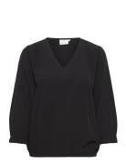 Katia Blouse Tops Blouses Long-sleeved Black Kaffe