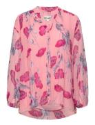 Dvf Nate Blouse Tops Blouses Long-sleeved Pink Diane Von Furstenberg