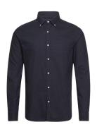 Cotton L/S Oxford Shirt Tops Shirts Casual Navy Superdry