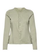 Ragna Ls Top Tops Blouses Long-sleeved Khaki Green ODD MOLLY