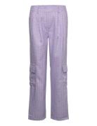 Mille Pants Bottoms Trousers Straight Leg Purple Noella