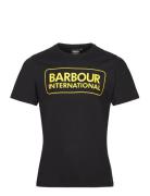 B.int Ess Large Logo Tee Designers T-shirts Short-sleeved Black Barbou...