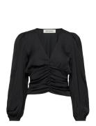 Blouse Tops Blouses Long-sleeved Black Sofie Schnoor