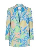 Sp Kenal Botanic Jacquard Blazer Blazers Single Breasted Blazers Multi...