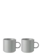 Stelton Mug 2 Pcs Home Tableware Cups & Mugs Coffee Cups Grey Stelton