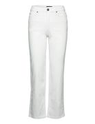 Natalia High-Rise Straight-Leg Jeans Bottoms Jeans Straight-regular Wh...