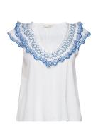 Logan Blouse Tops Blouses Short-sleeved White ODD MOLLY