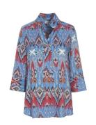 Kami Ev Tops Blouses Long-sleeved Blue Dea Kudibal