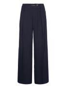 Triple Georgette-Pant Bottoms Trousers Wide Leg Navy Lauren Ralph Laur...