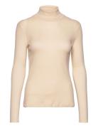 Arense Roll Neck Gots Tops Knitwear Turtleneck Beige Basic Apparel