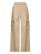 Fatuna, 1838 Heavy Poplin Bottoms Trousers Cargo Pants Beige STINE GOY...