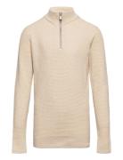 Jprblaarthur Knit Half Zip Ch Jnr Tops Knitwear Pullovers Beige Jack &...