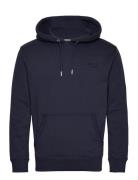 Essential Logo Hoodie Tops Sweat-shirts & Hoodies Hoodies Navy Superdr...