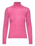 Corenna Tops Knitwear Turtleneck Pink Baum Und Pferdgarten