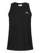 Jacquard Slim Tank Sport T-shirts & Tops Sleeveless Black New Balance