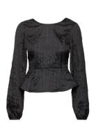 Enuranus Ls Top 7108 Tops Blouses Long-sleeved Black Envii