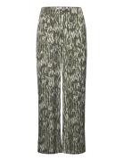 Mschjoceline Irida Pants Aop Bottoms Trousers Wide Leg Khaki Green MSC...