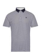 Pure Stripe Polo Tops Polos Short-sleeved Navy PUMA Golf