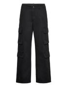 Sikka Trousers Bottoms Trousers Cargo Pants Black Second Female