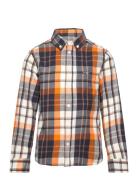 Checked Shield Ls Shirt Tops Shirts Long-sleeved Shirts Multi/patterne...