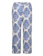 Sc-Melene Bottoms Trousers Wide Leg Blue Soyaconcept