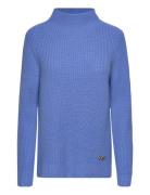 Funnel Nk Ls Swtr Tops Knitwear Jumpers Blue Michael Kors