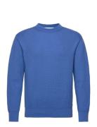 Round Neck Knit - Blue Tops Knitwear Round Necks Blue Garment Project