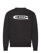 Old School Logo R Sw Tops Sweat-shirts & Hoodies Sweat-shirts Black G-...