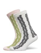 Teila Visca Sock 2 Pack Lingerie Socks Regular Socks White Becksönderg...