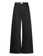 High Rise Wide Infinite Black Bottoms Jeans Wide Black Calvin Klein