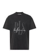 Signature T-Shirt Designers T-shirts Short-sleeved Black BLS Hafnia