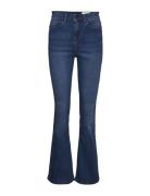 Nmsallie Hw Flare Jean Vi021Mb Fwd Noos Bottoms Jeans Flares Blue NOIS...