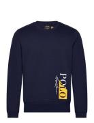 Cotton Blend-Sle-Top Tops Sweat-shirts & Hoodies Sweat-shirts Navy Pol...