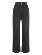 High-Waist Wideleg Jeans Bottoms Jeans Wide Grey Mango