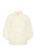 Nigellakb Blouse Tops Blouses Long-sleeved Cream Karen By Simonsen