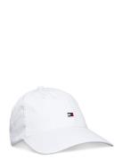 Essential Flag Soft Cap Accessories Headwear Caps White Tommy Hilfiger