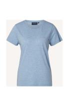 Ashley Jersey Tee Tops T-shirts & Tops Short-sleeved Blue Lexington Cl...