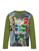 Lwtano 111 - T-Shirt L/S Tops T-shirts Long-sleeved T-shirts Green LEG...