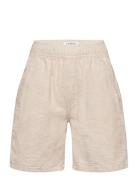 Shorts Linen Blend Bottoms Shorts Beige Lindex